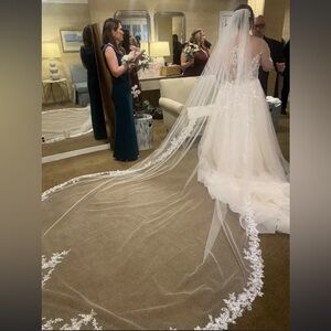 Cathedral Veil From Kleinfeld bridal
